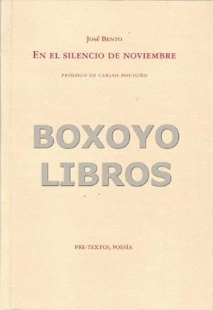 En el silencio de Noviembre. Prólogo de Carlos Bousoño