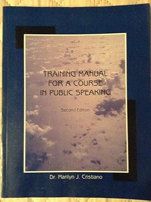 Bild des Verkufers fr Training Manual for a Course in Public Speaking - 2nd Edition zum Verkauf von Text4less