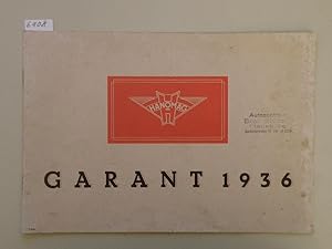 Imagen del vendedor de Hanomag Garant 1936 a la venta por Antiquariat Hubertus von Somogyi-Erddy