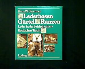 Lederhosen, Gürtel, Ranzen. Leder in der bairisch-alpenländischen Tracht.