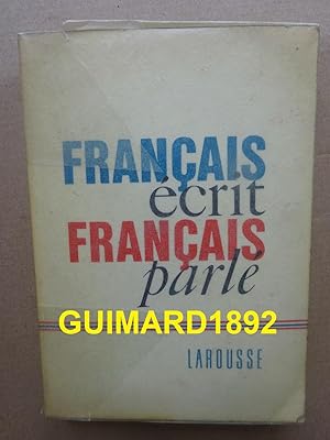 Français écrit français parlé