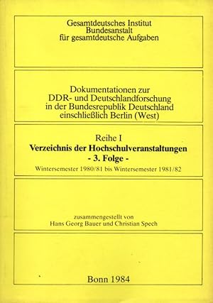 Dokumentation zur DDR- und Deutschlandforschung in der