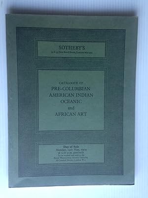 Pre-Columbian, American Indian, Oceanic and African Art, Catalogue