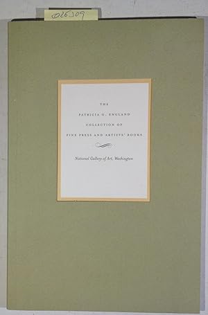 Seller image for The Patricia G. England Collection of Fine Press and Artists' Books for sale by Antiquariat Trger