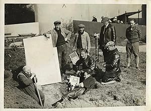 Bild des Verkufers fr The Passion of Joan of Arc [La passion de Jeanne d'Arc] (Original double weight photograph of Dreyer on the set of the 1928 film) zum Verkauf von Royal Books, Inc., ABAA