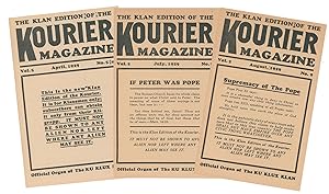 Kourier Magazine, Vol. 5, Nos. 5, 8-9, April-August, 1929 [inaugural Klan edition plus two others]