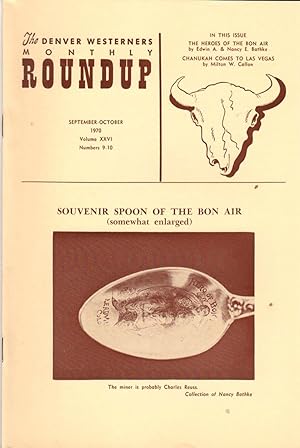 Seller image for The Denver Westerners' Monthly Roundup: September-October 1970, Vol 26, No. 9-10 for sale by Clausen Books, RMABA