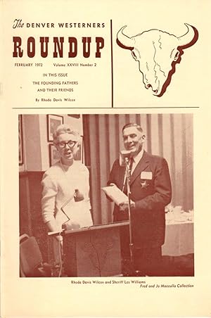 Imagen del vendedor de The Denver Westerners' Monthly Roundup: February 1972, Vol 28, No. 2 a la venta por Clausen Books, RMABA