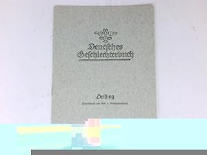 Seller image for Deisting : Westflisches Geschlechterbuch. Einzeldruck der Stammfolge. 3. Band. for sale by Antiquariat Buchhandel Daniel Viertel