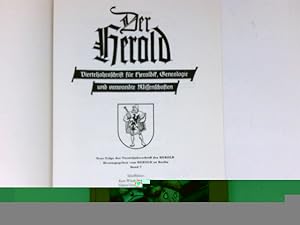 Der Herold : Vierteljahrschrift für Heraldik, Genealogie und verwandte Wissenschaften. Band 7.