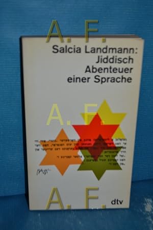 Bild des Verkäufers für Jiddisch : das Abenteuer einer Sprache Salcia Landmann / Ullstein , Nr. 34994 : Ullstein-Sachbuch zum Verkauf von Antiquarische Fundgrube e.U.