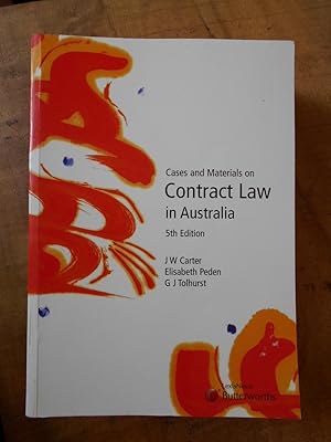 Seller image for CASES AND MATERIALS ON CONTRACT LAW IN AUSTRALIA: 5th Edition for sale by Uncle Peter's Books