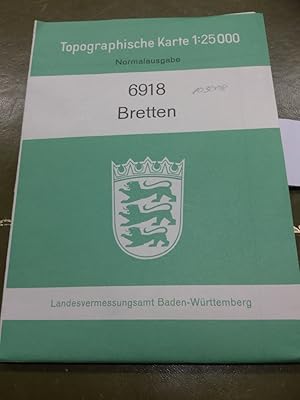 Bild des Verkufers fr Bretten 6918 - Popographische Karte 1:25 000 Normalausgabe. zum Verkauf von Kepler-Buchversand Huong Bach