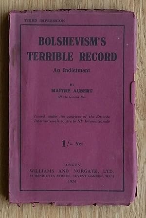 Immagine del venditore per Bolshevism's Terrible Record: An Indictment venduto da Books at yeomanthefirst