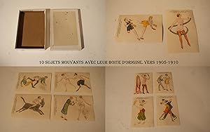 CURIOSA - 10 SUJETS MOUVANTS - J. LAUWERS - AVEC BOITE D'ORIGINE - VERS 1905-1910 - FAITES TOURNE...