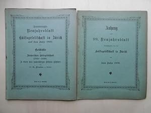 Geschichte der Zürcherischen Hülfsgesellschaft 1799-1899. Zu Ehren ihres hundertjährigen Bestehen...