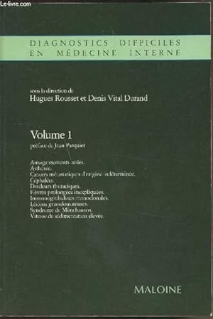 Seller image for Diagnostics difficiles en mdecine interne- 4 Vomumes - - for sale by Le-Livre