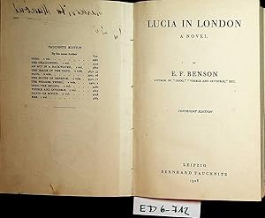 Bild des Verkufers fr Lucia in London. a novel (=Collection of British authors ; 4814.) Copyright ed. zum Verkauf von ANTIQUARIAT.WIEN Fine Books & Prints