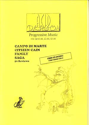 Acid Dragon: Progressive Music Issue Number 36