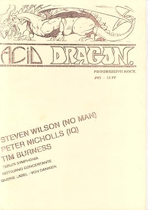 Bild des Verkufers fr Acid Dragon: Progressive Rock Issue Number 5 zum Verkauf von Kenneth Mallory Bookseller ABAA