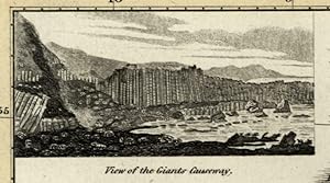 Ireland c.1821 Wyld Thomson engraved old Hewitt map w/ vignette view