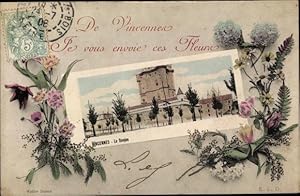 Ansichtskarte / Postkarte Vincennes Val de Marne, Le Donjon