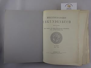 Bild des Verkufers fr Meklenburgisches Urkundenbuch (XX. Band 1381-1385) zum Verkauf von Chiemgauer Internet Antiquariat GbR