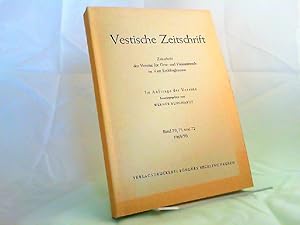 Vestische Zeitschrift. Zeitschrift der Vereine für Orts- und Heimatkunde im Vest Recklinghausen. ...