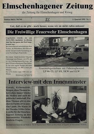 Elmschenhagener Zeitung, die Zeitung für Elmschenhagen und Kroog. Konvolut, bestehend aus 20 Einz...