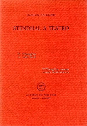 Seller image for Stendhal a teatro for sale by IL LIBRAIO