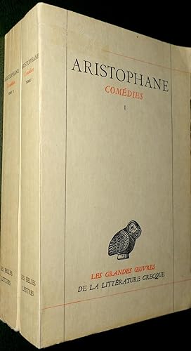 Image du vendeur pour Comdies. T. I : Les Acharniens - Les Cavaliers - Les Nues - Les Gupes - La Paix. T. II : Les Oiseaux - Lysistrata- Les Thesmophories - Les Grenouilles - L'Assemble des femmes - Ploutos (complet) mis en vente par Le Chemin des philosophes