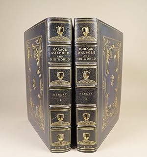 Horace Walpole and His World Signed, extra illustrated, large paper copy bound by Pfister.