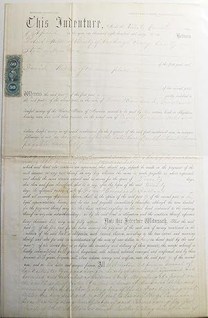 Indenture made April 24, 1866, between Robert Miller of Newburgh, N.Y., and David Miller of Newbu...