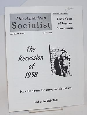 Seller image for The American Socialist Volume 5, Number 1, January 1958 for sale by Bolerium Books Inc.