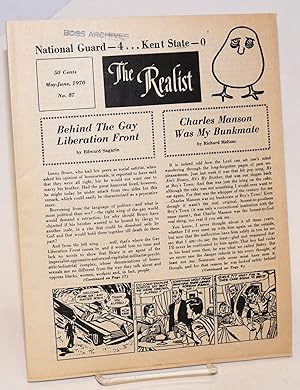 Imagen del vendedor de The realist [no.87]; May-June, 1970. National Guard-- 4 . . Kent State-- 0 a la venta por Bolerium Books Inc.