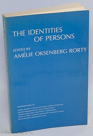 Seller image for The Identities of Persons for sale by Bolerium Books Inc.
