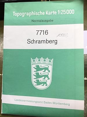 Schramberg 7716 - Popographische Karte 1:25 000 Normalausgabe.