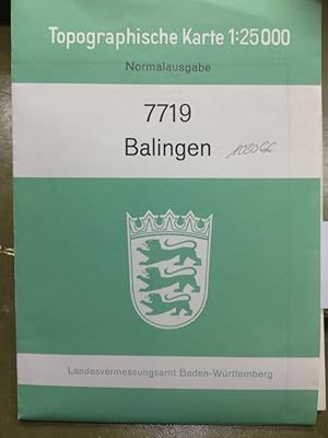 Balingen 7719 - Popographische Karte 1:25 000 Normalausgabe.