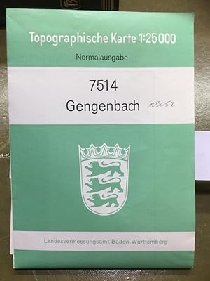 Gengenbach 7514 - Popographische Karte 1:25 000 Normalausgabe.