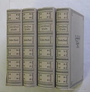 Werke in vier Bänden. Gekürzte Ausgabe von Josef Müller. München, Langen, ca. 1925. Beige Or.-Lwd...
