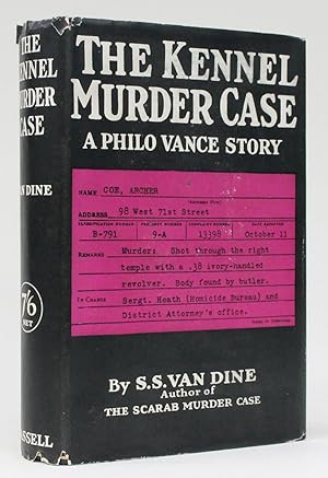 Seller image for THE KENNEL MURDER CASE A Philo Vance Story for sale by LUCIUS BOOKS (ABA, ILAB, PBFA)