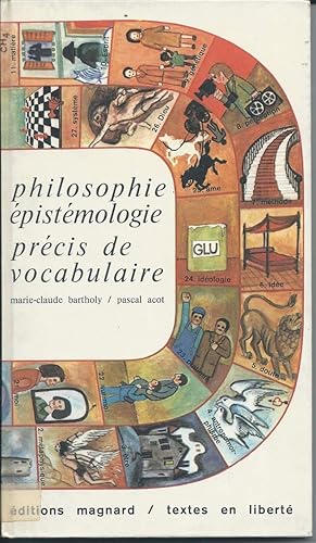 Imagen del vendedor de PHILOSOPHIE EPISTEMOLOGIE PRECIS DE VOCABULAIRE a la venta por Invito alla Lettura