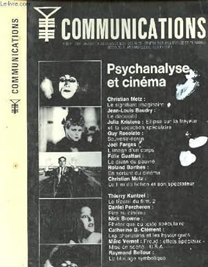 Bild des Verkufers fr Communications n23 : Psychanalyse et cinma zum Verkauf von Le-Livre