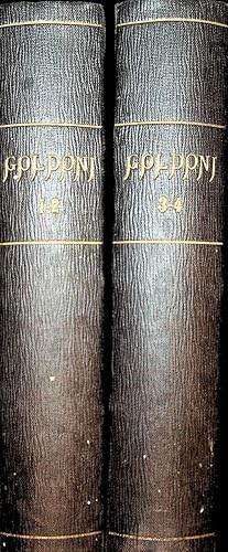 Commedie Scelte di Carlo Goldoni. 4 tomi in 2 volumi. COMPLETO
