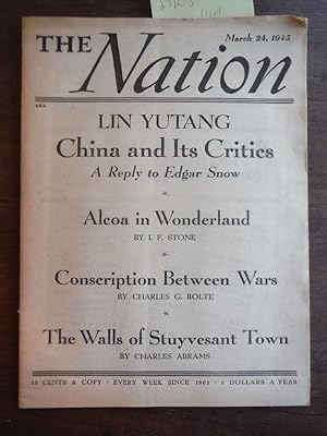 The Nation Vol. 160 No. 12 March 24, 1945
