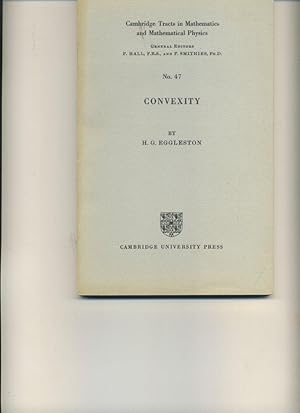 Bild des Verkufers fr Cambridge Tracts in Mathematics & Mathematical Physics No 47: Convexity zum Verkauf von Orca Knowledge Systems, Inc.