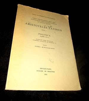 Aristoteles Latinus XXIX I, Politica (Libri I - II.11)