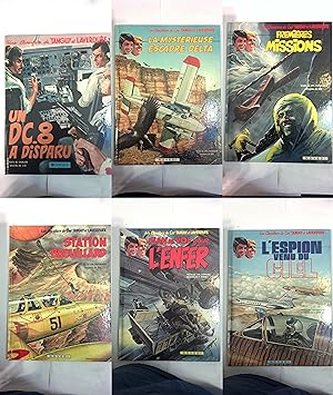 Imagen del vendedor de French Hardbound Adventure Comics: Tanguy et Laverdure 5 VOLs: V 19, 21, 22, 23, 24 a la venta por Early Republic Books