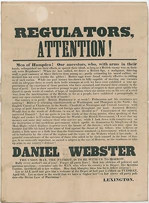 Scathingly Anti-British Broadside Heralds Daniel Webster