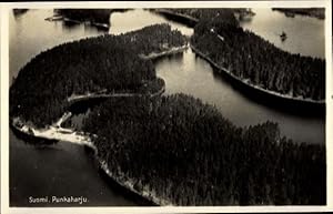 Bild des Verkufers fr Ansichtskarte / Postkarte Punkaharju Finnland, Fliegerbild vom Ort, Landschaft zum Verkauf von akpool GmbH